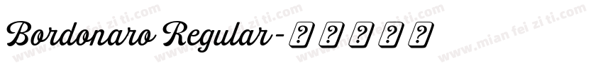 Bordonaro Regular字体转换